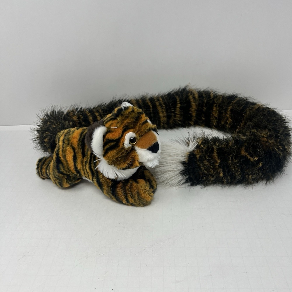 Wild Republic Tailskins Tiger Plush Long Tail Stuffed Animal Jungle Toy‎ Soft